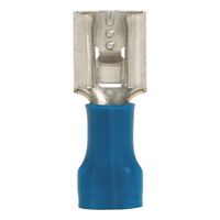 Crimp Cable Lug Push Connector | PVC Insulated | Copper with Tin Plating | Blue Color | @Pack of 25 | by Wurth
