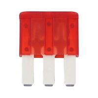 Flat Blade Fuse MICRO 3 | 10A Silver Plated Contacts | Red Color | @Pack of 10 | by Wurth