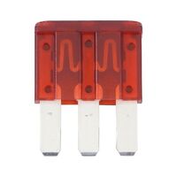 Flat Blade Fuse MICRO 3 | 7.5A Max Current | Silver Plated Contacts | Ochre Brown | @Pack of 10 | by Wurth