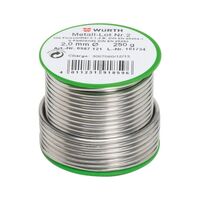 Metal Solder No 2 SLDR NO2 ZN40 PB60 | Zinc Chloride-Free | 2.0 mm Diameter | @250G by Wurth