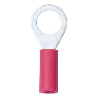 Crimp Cable Lug Ring Connector | PVC Insulated | Copper with Tin Plating | M4 Flange Hole | @Pack of 25 | by Wurth