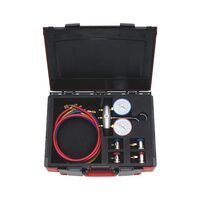 Pressure Gauge Bridge for R134a & R1234yf | Class 1.0 Manometer | Colour-Coded Hoses | by Wurth