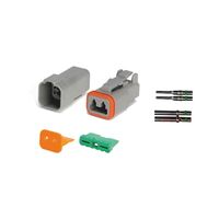 Deutsch DT Series 2 Pin Connector Kit | Complete Connection Set | Durable Components | by Wurth