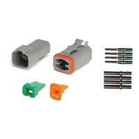 Deutsch DT Series 4 Pin Connector Kit | Complete Connection Set | Durable Components | by Wurth