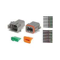 Deutsch DT Series 8 Pin Socket Plug Set | Complete Connection Kit | by Wurth