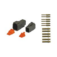 Deutsch DTM Series 6 Pin Connector Kit | Complete Set for Electrical Connections | Durable & Reliable | by Wurth