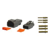 Deutsch DTM Series 3 Pin Connector Kit | Complete Set for Electrical Applications | Durable & Reliable | @Pack of 10 | by Wurth