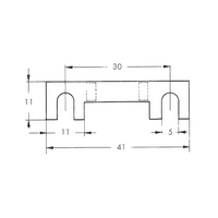 Strip Fuse DIN 72581 | 50 A Current Capacity | Zinc Construction | -40 to 125 °C Operating Temp | @Pack of 10 | by Wurth
