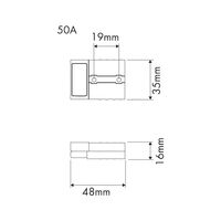 Anderson High Current Connector | 50A Capacity | Fully Insulated | Grey Color | @Each of 1 | by Wurth
