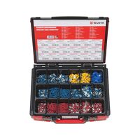 Insulated Cable Connector Assortment | 530 Pieces in System Case | Designed for Fine Stranded Copper | by Wurth