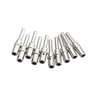 Deutsch Connector Pin DTP Male | Solid Copper Construction | Nickel Plated for Corrosion Resistance | Compatible with 12-14 AWG | @Pack of 10 | by Wurth