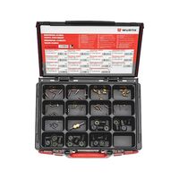 Universal Air Conditioning Valve Assortment | 71 Pieces | Includes Valve Extractor Tool | Compatible with Multiple Vehicle Brands | by Wurth