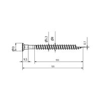 Special System Screw for Push-In Connector | TX30 Drive | Zinc Plated Yellow | @Pack of 25 | by Wurth