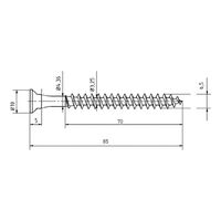 Special System Screw for Push-In Connector | TX25 Drive | Zinc Plated Yellow | @Pack of 25 | by Wurth