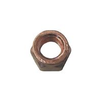 Exhaust Slotted Nut | Reduced Wrench Size | Copper-Plated Steel | @Pack of 10 | by Wurth