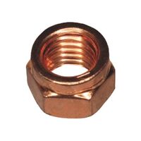 Exhaust Slotted Nut | Reduced Wrench Size | Copper-Plated Steel | @Pack of 10 | by Wurth