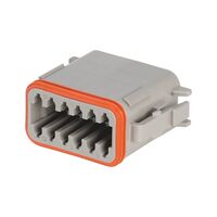 Socket Housing Deutsch DT Series | 12 Pole | IP67 Rated | Durable Thermoplast | by Wurth