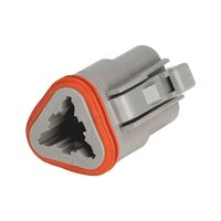 Socket Housing Deutsch DT Series | IP67 Rated | 3 Pole Waterproof Connector | Grey | @Each of 1 | by Wurth