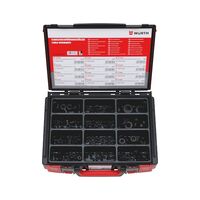 Cable Grommets Assortment | 200 Pieces in System Case | Durable EPDM Rubber | Black Color | by Wurth