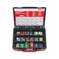 Flat Blade Fuses ATO MINI MAXI Silver Assortment | 151 Pieces | System Case Included | by Wurth