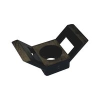 Angled Cable Tie Screw Mount Base | Durable Nylon | 4.8-9mm Tie Width | Black Color | @Pack of 100 | by Wurth