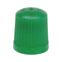 Plastic Valve Cap Green with Seal | Durable Plastic | Easy Identification | @Pack of 50 | by Wurth