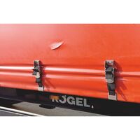 Tarpaulin Repair System Patch Set | 32 Self-Adhesive Pieces | UV-Resistant & High Bonding Strength | Flame Red | by Wurth