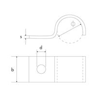 Cable Clamp DIN 72571 | Lightweight Design | Zinc Plated Steel | 10mm Grip Range | @Pack of 25 | by Wurth