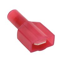 Detachable Blade Connector TABCON Insulated | 0.5-1.5 mm² Wire | 300V Max Voltage | Red Color | @Pack of 10 | by Wurth