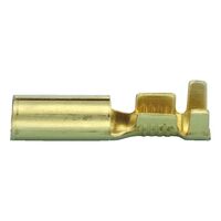 Pin Terminal Connector 4.0 Uninsulated | Brass Material | Easy Installation | Plain Surface Finish | @Pack of 25 | by Wurth