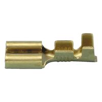 Blade Receptacle Uninsulated | Brass Material | Unsealed Design | Plain Surface Finish | @Pack of 25 | by Wurth