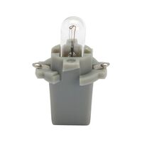 Plastic Socket Bulb for Instrument Lighting | 12V DC | 1.2W Power Rating | Grey B8,7d Socket | @Pack of 10 | by Wurth