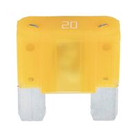 Flat Blade Fuse MAXI Silver | 20A Current | Silver Coated Contacts | 5 Pack | by Wurth