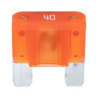 Flat Blade Fuse MAXI Silver | 40A Current | Orange Color | Silver Coated | @Pack of 5 | by Wurth