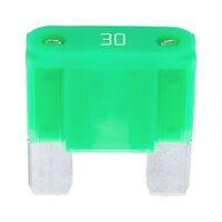 Flat Blade Fuse MAXI Silver | 30A Current | Silver Plated Contacts | Green Color | @Pack of 5 | by Wurth