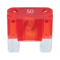 Flat Blade Fuse MAXI Silver | 50A Current | Silver Coated for Heat Reflection | OEM Quality | @Pack of 5 | by Wurth