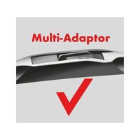 Car Windscreen Wiper Hybrid Blade Classic | 400mm Length | Stainless Steel Rivets & Multi-Adapter | by Wurth