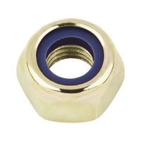Low Profile Hexagon Nut DIN 985 | Zinc-Plated Yellow Chromated | Locking Function | @Pack of 25 | by Wurth