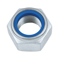 Hexagon Nut Low Profile DIN 985 | Zinc Plated Blue Passivated | Clamping Function | M10 | @Pack of 25 | by Wurth