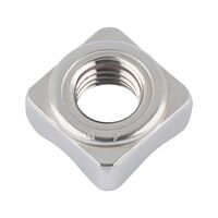 Square Weld Nuts DIN 928 | A2 Stainless Steel | Plain Surface | M10 Metric Thread | @Pack of 100 | by Wurth