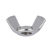 Wing Nut A2 Stainless Steel | Edged Wing Shape | M12 Metric Thread | Plain Finish | @Pack of 5 | by Wurth