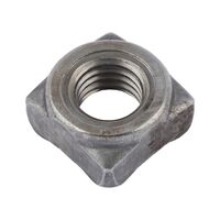 Square Weld Nuts DIN 928 | Steel Construction | M8 Metric Thread | Plain Finish | @Pack of 100 | by Wurth