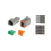 Deutsch DT Series 6 Pin Socket Plug Set | Complete Kit for Reliable Connections | by Wurth