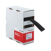 Fabric Shrink Hose 2:1 | 5 Meter Length | Excellent Abrasion Protection | Black Color | by Wurth