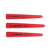 VDE Push On Grommet Set | 3 Pieces | Insulating Solid Plastic | Red Color | by Wurth