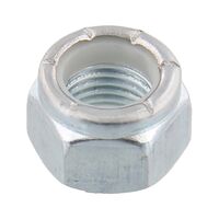 Hexagon Nut High Profile with Clamping Piece | Zinc Plated GRC Steel | UNC Thread Type | @Pack of 5 | by Wurth