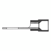 Crimp Cable Lug Fork Shape | Polyamide Insulated | M4 Flange Hole | Yellow | @Pack of 25 | by Wurth
