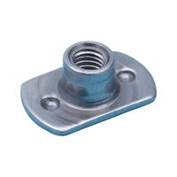 Weld Nut High Profile WN 385 | M8 Metric Thread | 4 Weld Projections | Plain Steel | @Pack of 100 | by Wurth