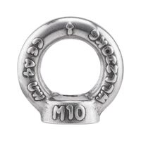 Ring Nut DIN 582 | A4 Stainless Steel | 1800 kg Load Capacity | Plain Surface | @Pack of 5 | by Wurth