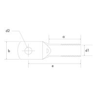 Copper Cable Lugs | Tin Plated for Corrosion Protection | Durable Connection | 6mm² Wire Cross Section | @Pack of 10 | by Wurth